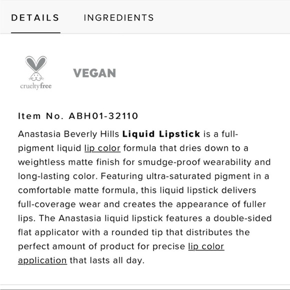 Anastasia Beverly Hills Liquid Lipstick - “Bohemian” NIB Full Size - Picture 7 of 7